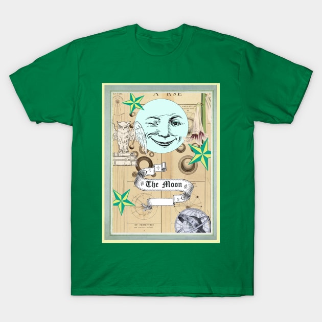 Moon tarot card T-Shirt by White B Gifts